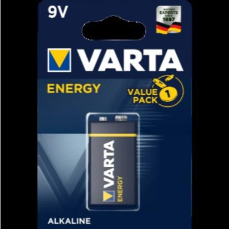 PILA ALCALINA ENERGY 6LR61 (BL.-1) 04122229411