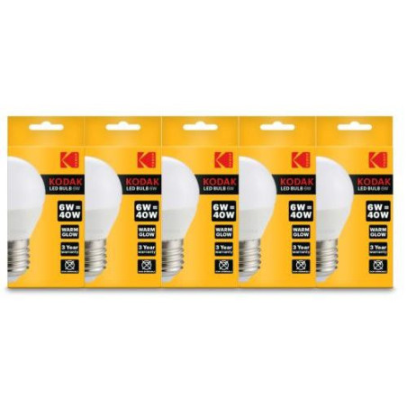 BOMBILLA LED ESFERICA G45 E27 6W. CALIDO 30415812