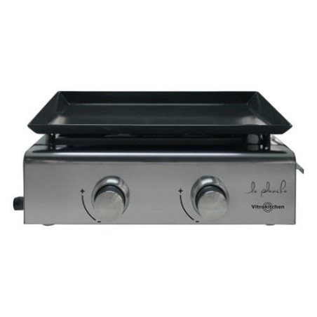 PLANCHA GAS ACERO INOXIDABLE 2 FUEGOS PG210IB