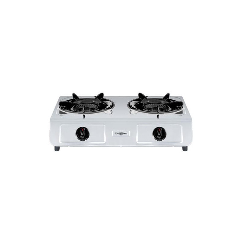 HORNILLO GAS NATURAL 2 FUEGOS INOX 265IN
