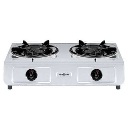 HORNILLO GAS NATURAL 2 FUEGOS INOX 265IN