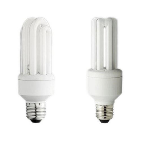 LAMPARA AHORRO ENERGIA MINI BLANCA NORMAL 20 W.