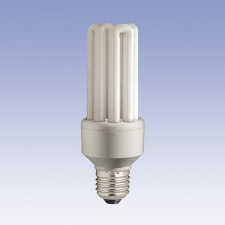 LAMPARA AHORRO ENERGIA MINI BLANCA NORMAL 23 W.