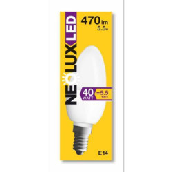 BOMBILLA NEOLUX ESFERICA CLP40 5.5 W. 827 E14