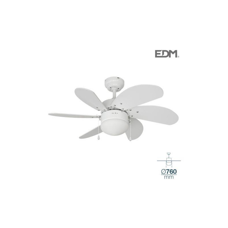 VENTILADOR DE TECHO MODELO ARAL BLANCO 50W 33985