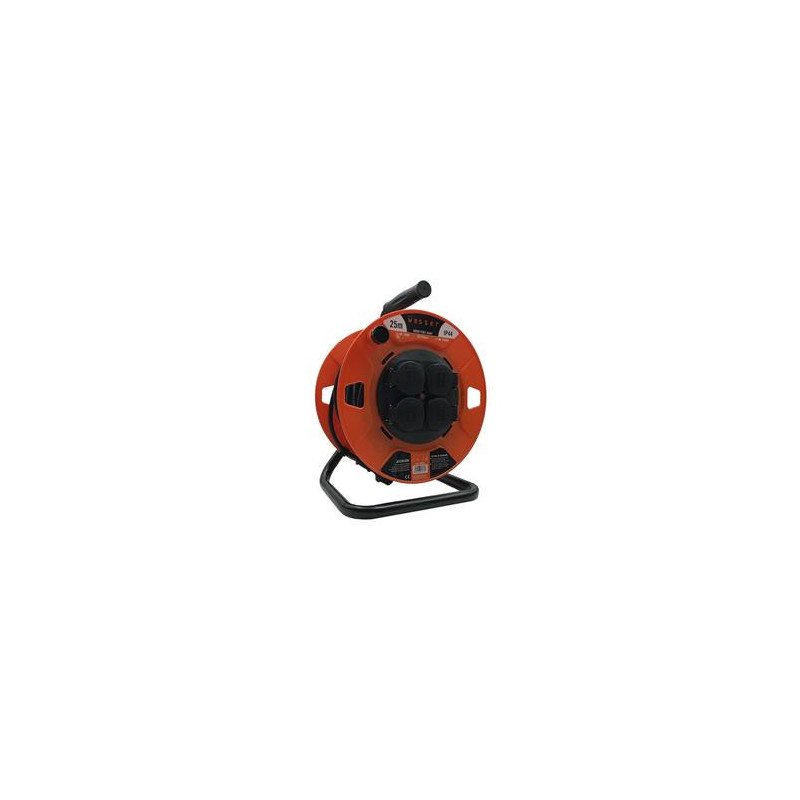 TAMBOR CABLE 25M 3X1,5H05VV CON TAPAS