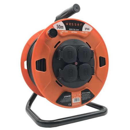 TAMBOR CABLE 50M 3X1,5H05VV CON TAPAS
