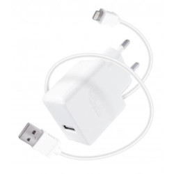 CARGADOR USB 5V 2.4A + CABLE LIGHTING 1M 37350000