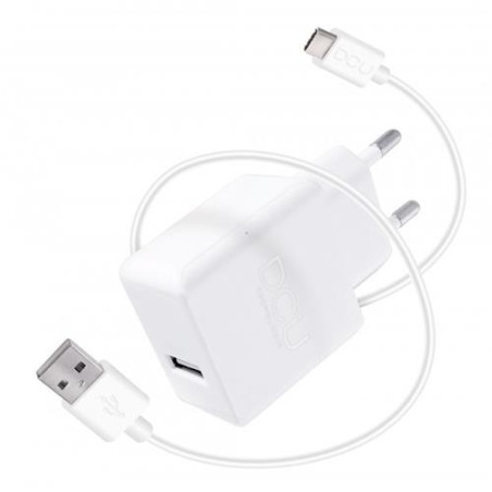 CARGADOR USB 5V 2.4A + CABLE TIPO C 1M 37250000