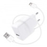 CARGADOR USB 5V 2.4A + CABLE TIPO C 1M 37250000