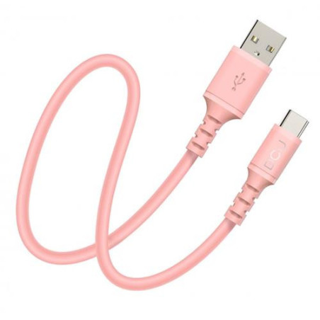 CABLE CONEXION USB C 2.0 ROSA 1M