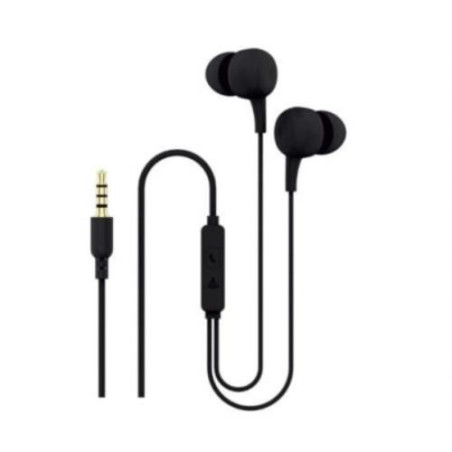 AURICULARES KSIX CON MICROFONO ERGONOMICO NEGRO