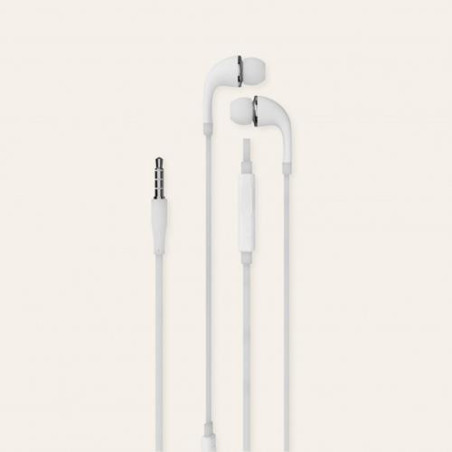 AURICULARES CONTACT C/MICRÓFONO - BLANCO