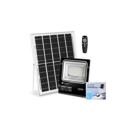 PROYECTOR LED SOLAR 200W NEGRO C/MANDO 285746