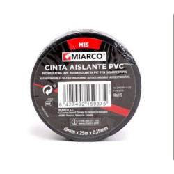 CINTA AISLANTE PVC M15 19X25 NEGRO 17146