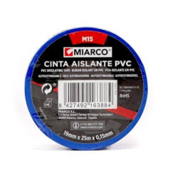 CINTA AISLANTE PVC M15 19X25 AZUL 17753
