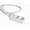 BASE 2 TOMAS CON TOMA TIERRA 1.5 M. CABLE 8012
