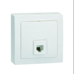 TOMA TELEFONO RJ-11 BLANCA G73480-20 S73