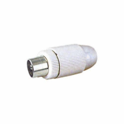 CONECTOR ANTENA MACHO-RECTO BLANCO 10535BL