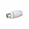 CONECTOR ANTENA MACHO-RECTO BLANCO 10535BL