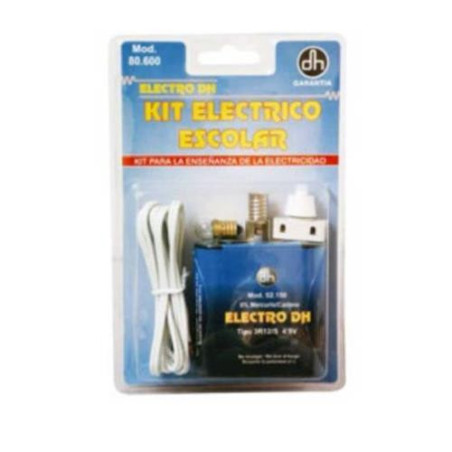 KIT ESCOLAR PORTALAMPARAS +BOMBILLA +PILA 80600