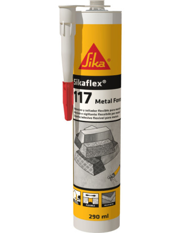 Sikaflex-117 Metal Force gris claro 290 ML Cartucho