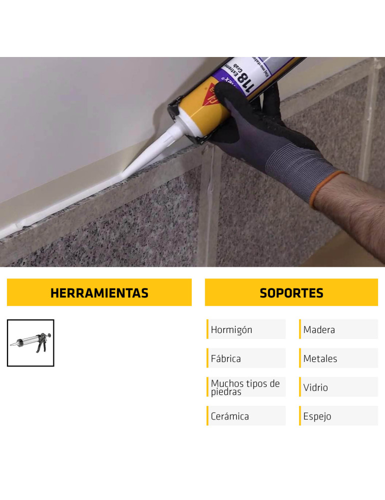 Sikaflex-118 Extr.Grab blanco 290 ML Cartucho