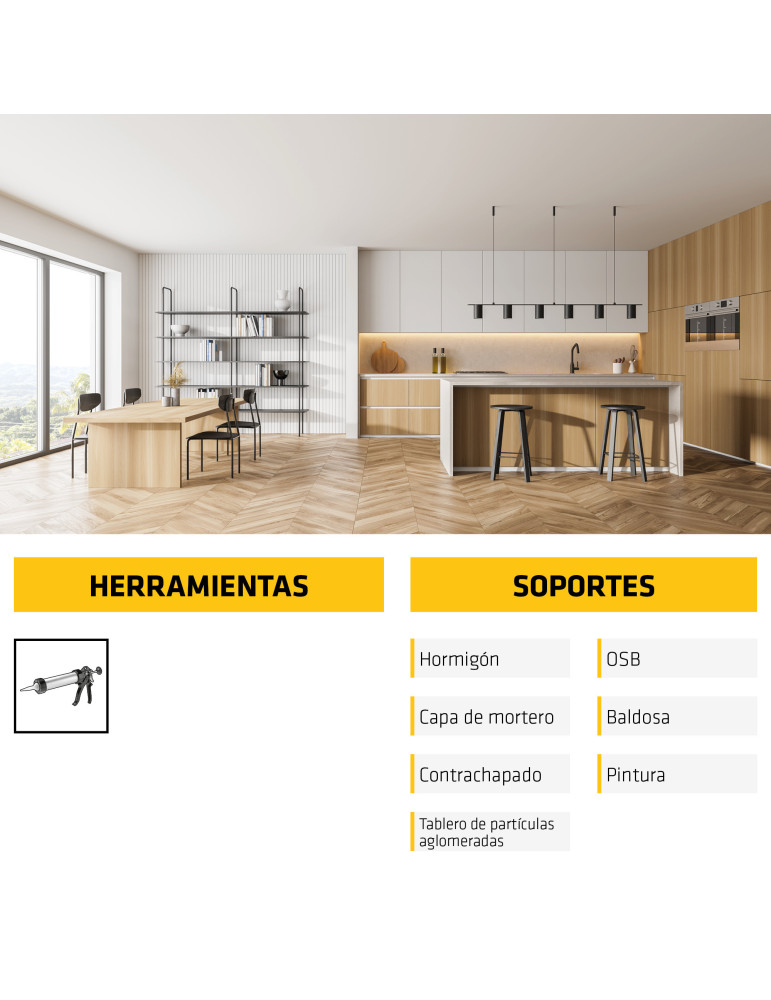 SikaBond-152 marrón parquet  600 ML Unipac