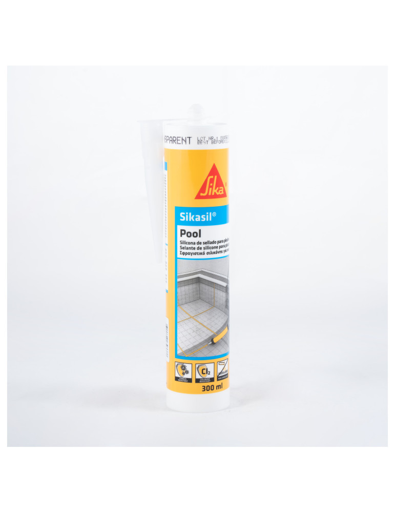 Sikasil Pool  transparente 300 ML Cartucho