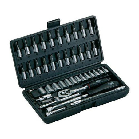 JUEGO LLAVE VASO 1/4" 46 PIEZAS 192394