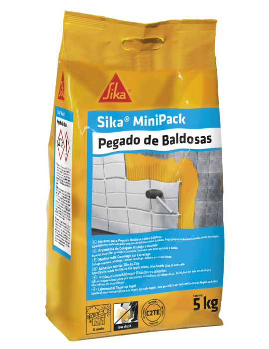 SikaMiniPack Pegado de Baldosas grey 5 KG Saco