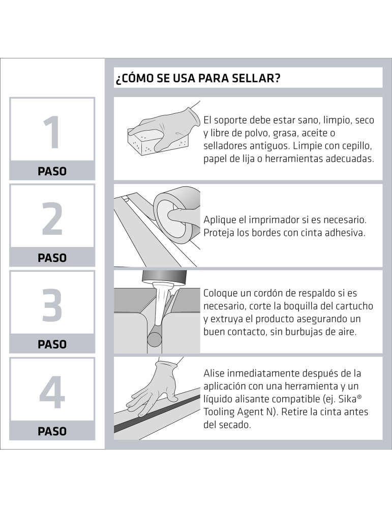 Sikaflex-11FC Purform blanco 600 ML Unipac