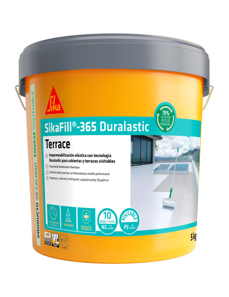SikaFill 365 Terrace Rojo Teja 20 Kg