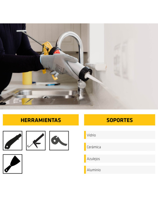 SikaSeal 175 Baños & Cocinas transparente