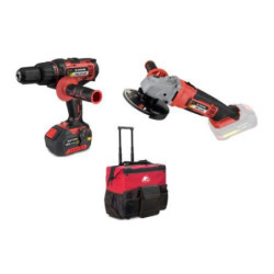 TALADRO ATORN.18V PBL2124PK+AMOLADORA+TROLLEY