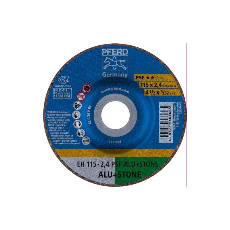 DISCO DE CORTE EH 115-2.4 PSF ALU+STONE 61830122