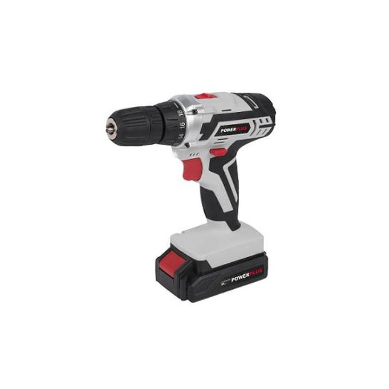 TALADRO BATERIA 20V.1,3AH.2 VELOCIDADES POWC 1071