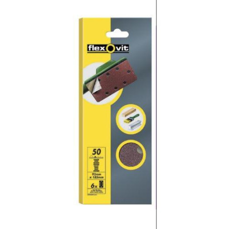 LIJA VELGRIP 93X185 8 AGUJEROS FINO 6 UDS