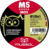 DISCO M5 CORTE EXTRAFINO INOX 125X1 EJE 22.23