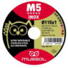 DISCO M5 CORTE EXTRAFINO INOX T41 115X1 22.23