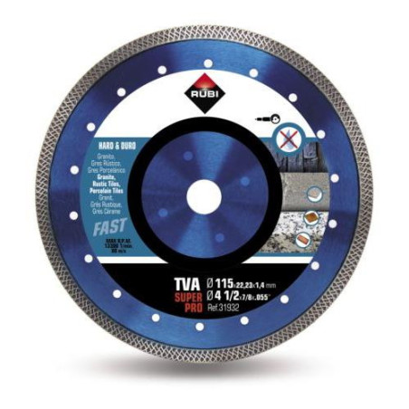 DISCO DIAMANTE 115 MM. TVA115 SUPERPRO 31932
