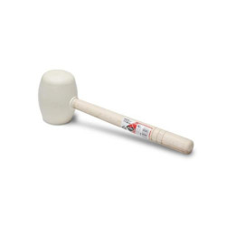 MAZA GOMA BLANCA CARA PLANA ESFERICA 500GR. 66906
