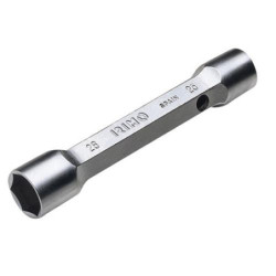 LLAVE TUBULAR EXAGONAL DOS BOCAS CROMO 10-11