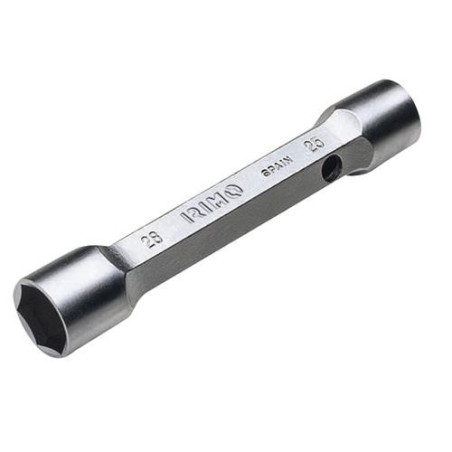 LLAVE TUBULAR EXAGONAL DOS BOCAS CROMO 12-13