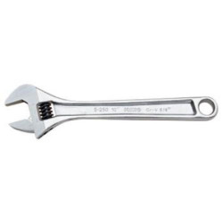 LLAVE AJUSTABLE MOLETA CENTRAL CROMADA 6"
