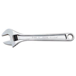 LLAVE AJUSTABLE MOLETA CENTRAL CROMADA 8"