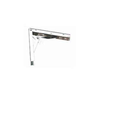ESCUADRA ABATIBLE 3 POSICIONES 30 CM. CROMO