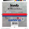 DISCO DE CORTE 115X1MM INOX Y METAL