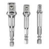 JUEGO 3 ADAPTADORES P/ LLAVE VASO 1/2,3/8 Y 1/4"