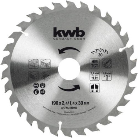 SIERRA CIRCULAR HM 190X30/20/16 Z30 49586959
